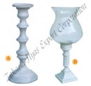 Candle Stands Grey Finish